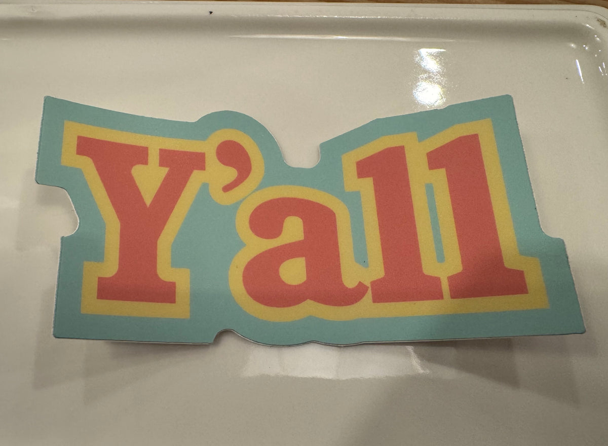 Pastel Y'all Sticker