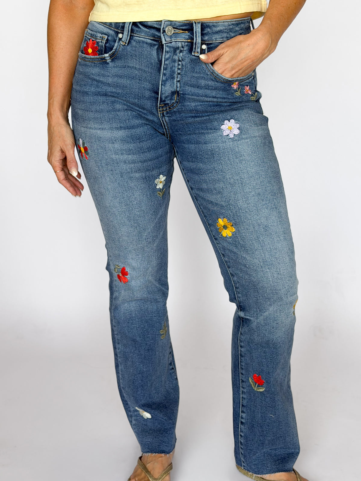 Garden Stitch MR Bootcut Jeans