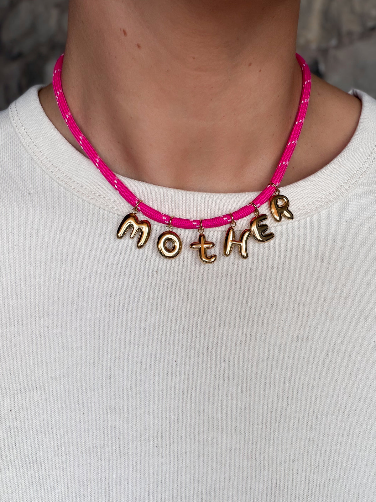 Mother Necklace - Hot Pink
