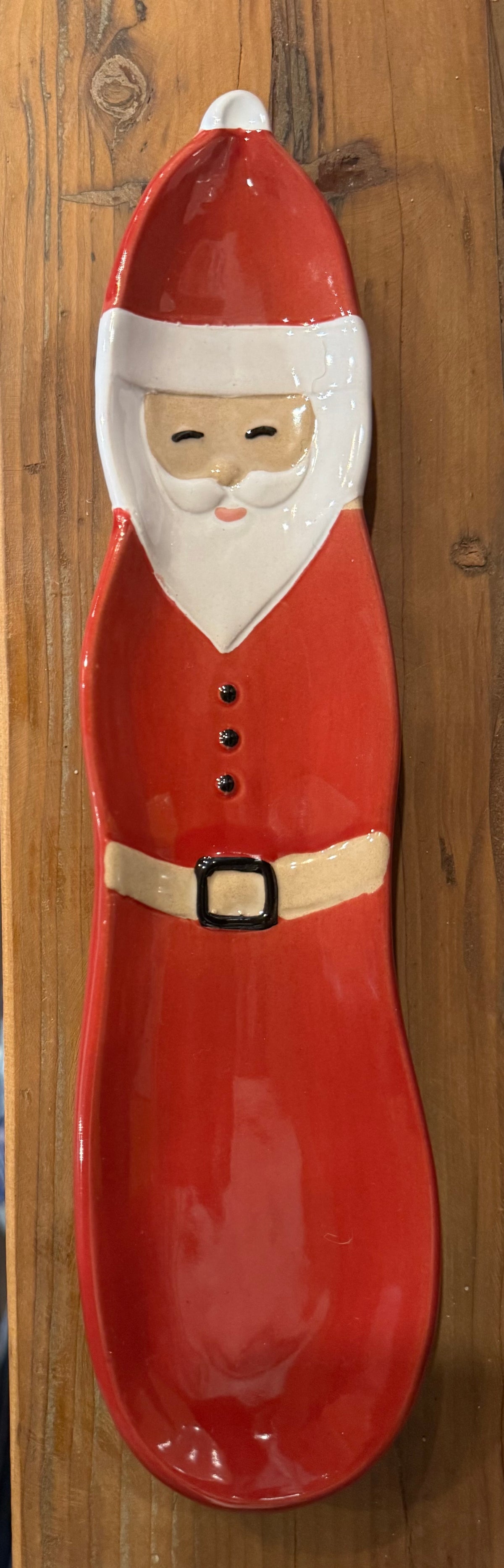 Santa Stoneware Plate