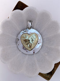 Gold Heart Medallion Scarf Slide