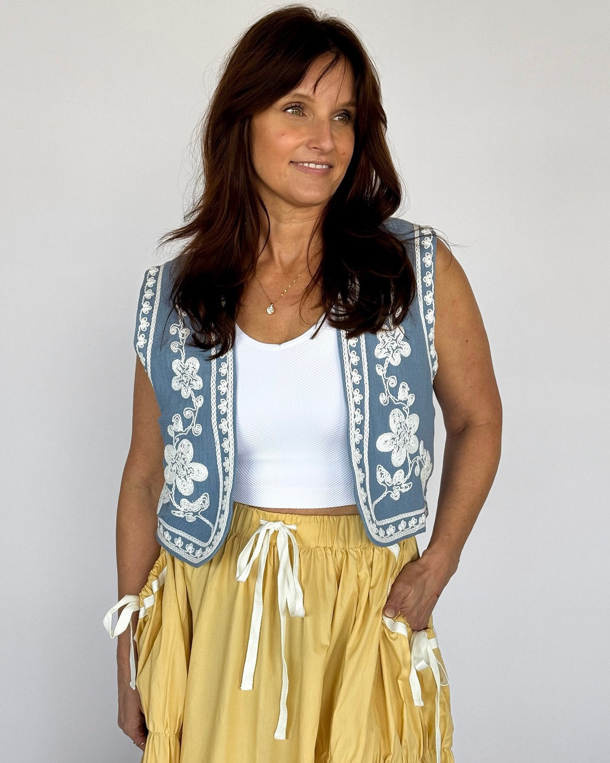 Isles Embroidered Vest