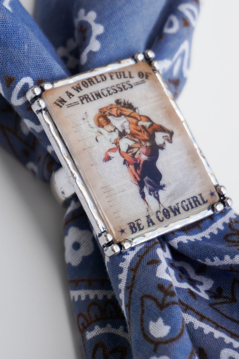 Be A Cowgirl Scarf Stretch Ring