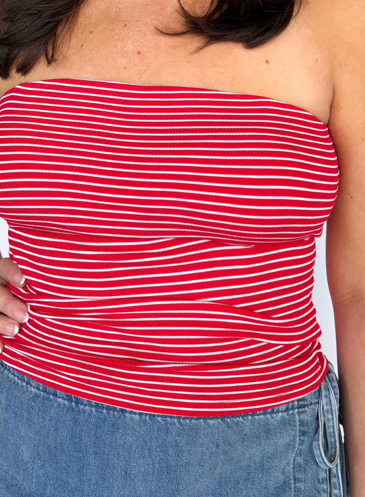 Jukebox Knit Tube Top