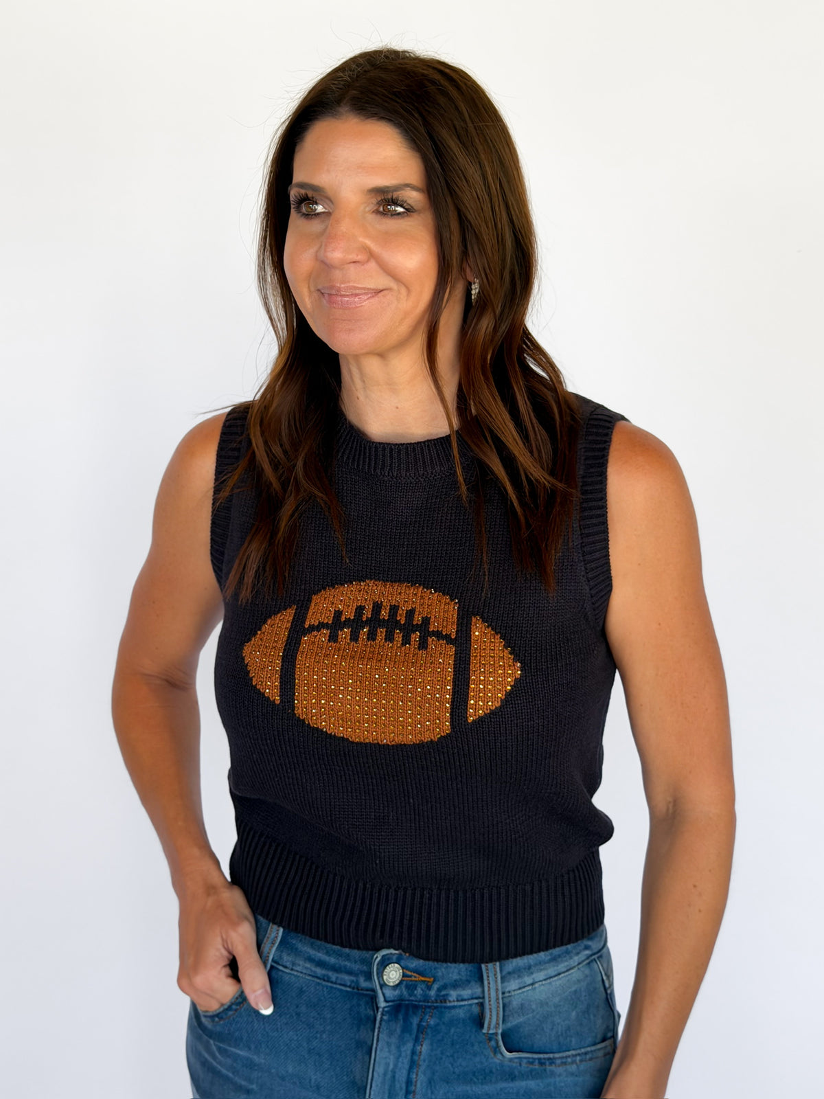 Go Team Football Sweater Top