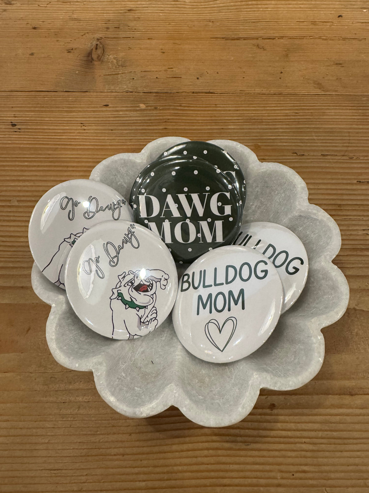 Gameday Buttons-Go Dawgs