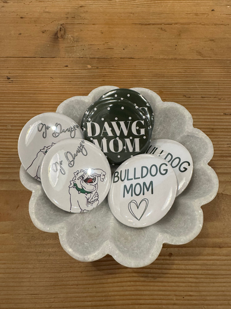 Gameday Buttons- Dawg Mom