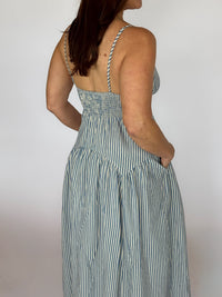 Ian Stripe Midi Dress