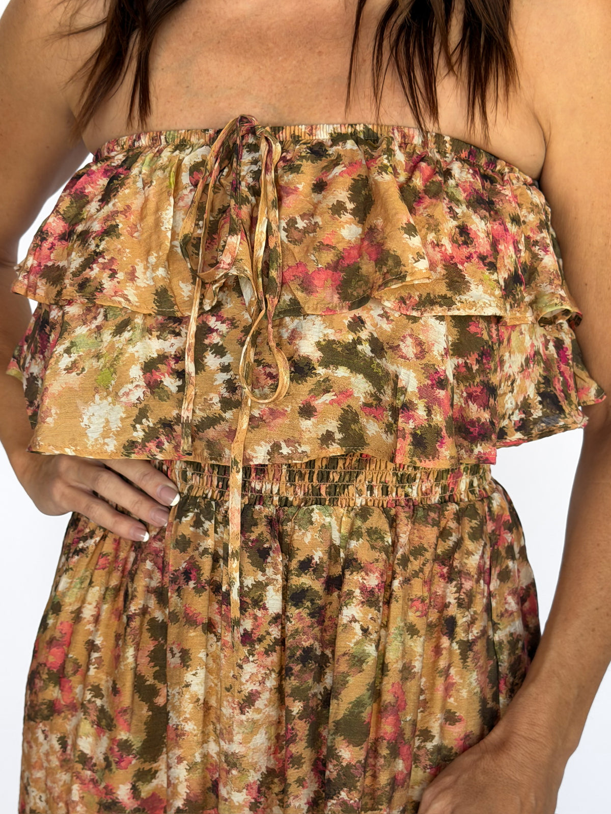 Sunset Canyon Strapless Dress