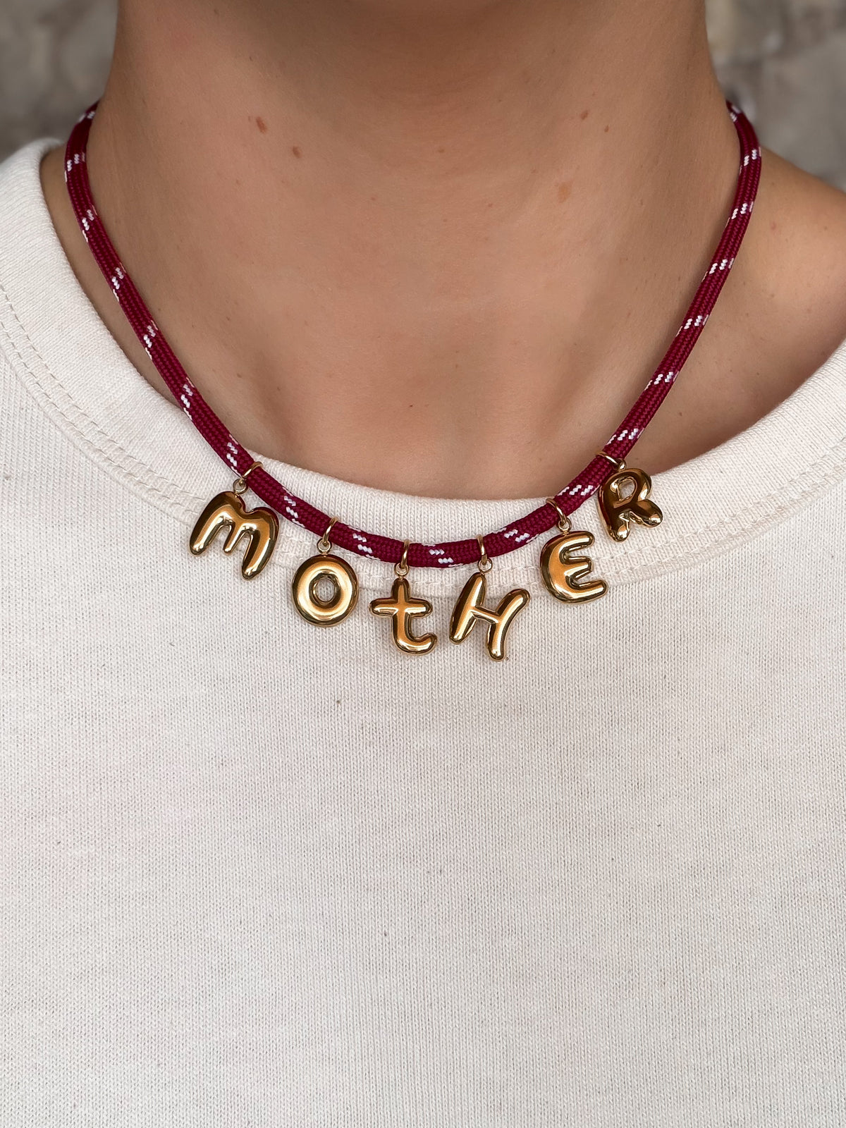 Mother Necklace - Maroon