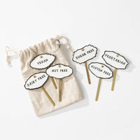 Stoneware & Stainless Food Markers in Bag