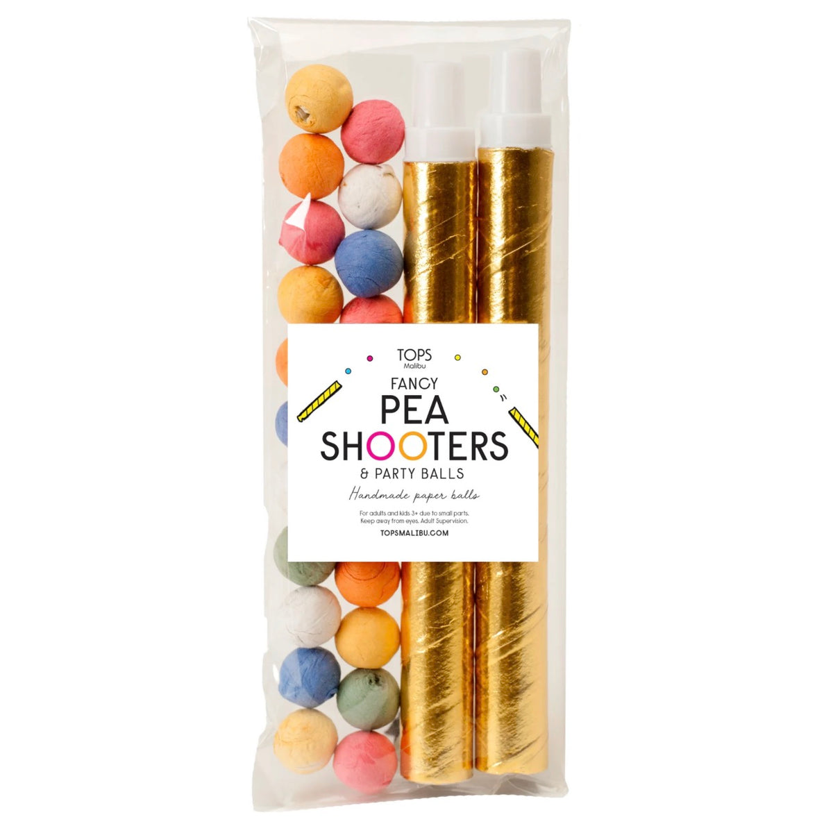 Fancy Pea Shooters w/ Colored Paper Balls