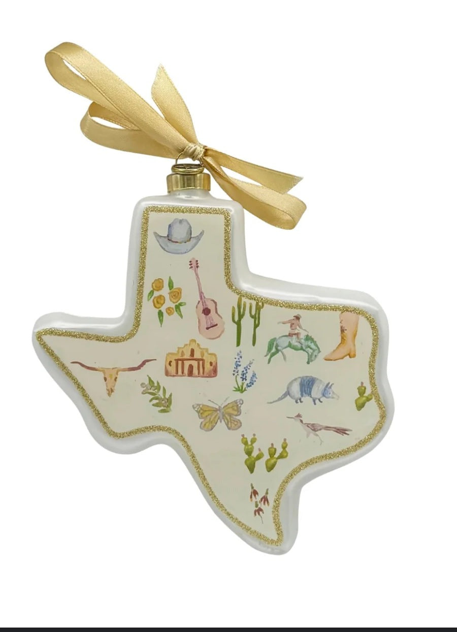 Texan Christmas Ornaments-State of Tx 2025