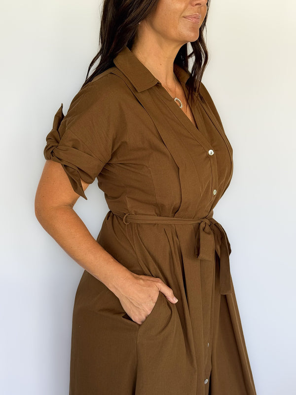 Millie Buttondown Midi Dress