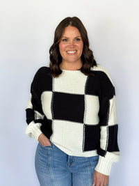 Quinn Checkered Sweater