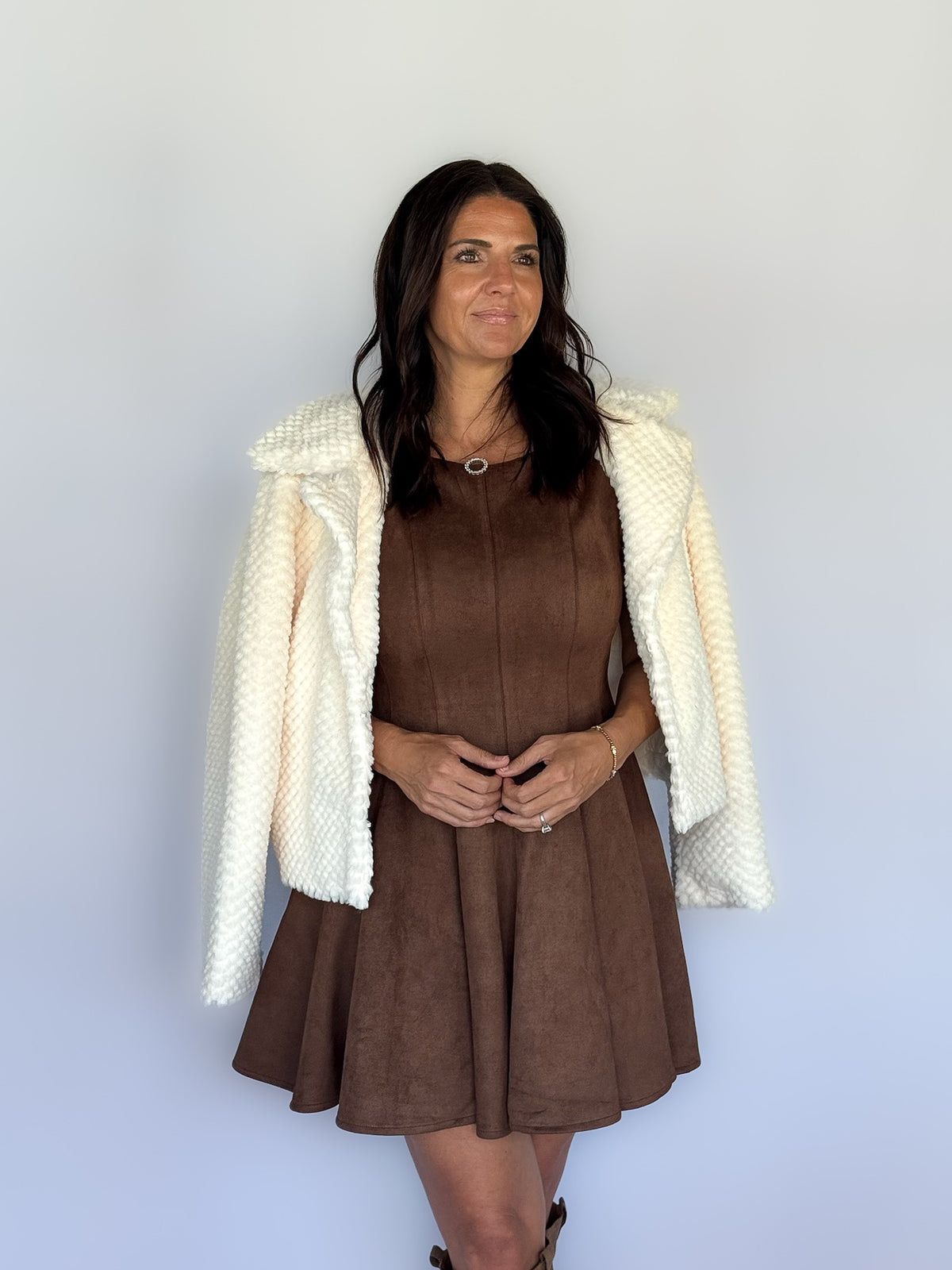 Far West Suede Dress