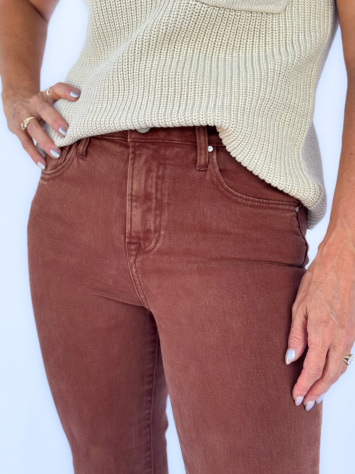 Coco Boyfriend Cuffed Jeans