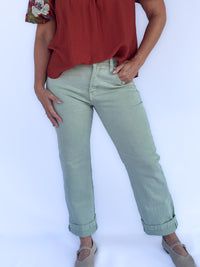 Wasabi Mid Rise Ankle Jeans