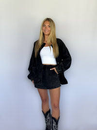 Laramie Washed Denim Skort