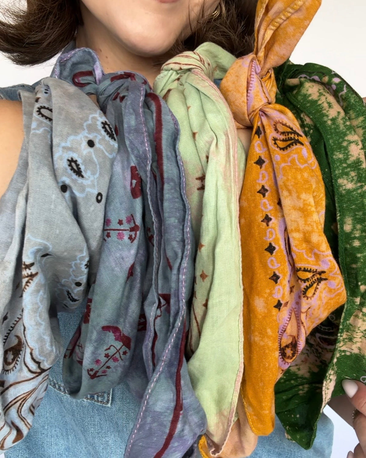Hand Dyed Bandanas
