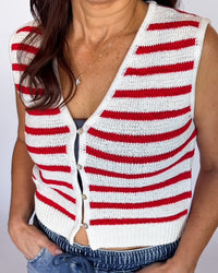 Riviera Stripe Knit Top