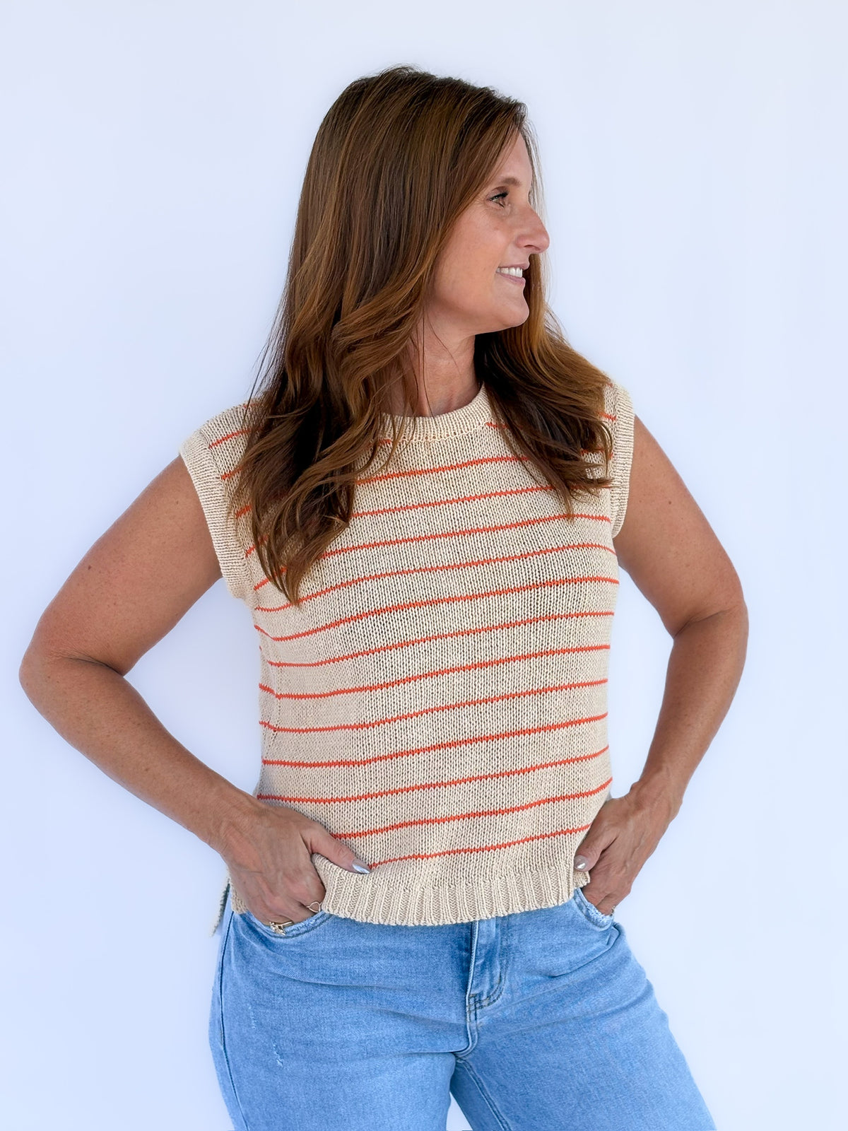 Mesa Striped Sweater Tank