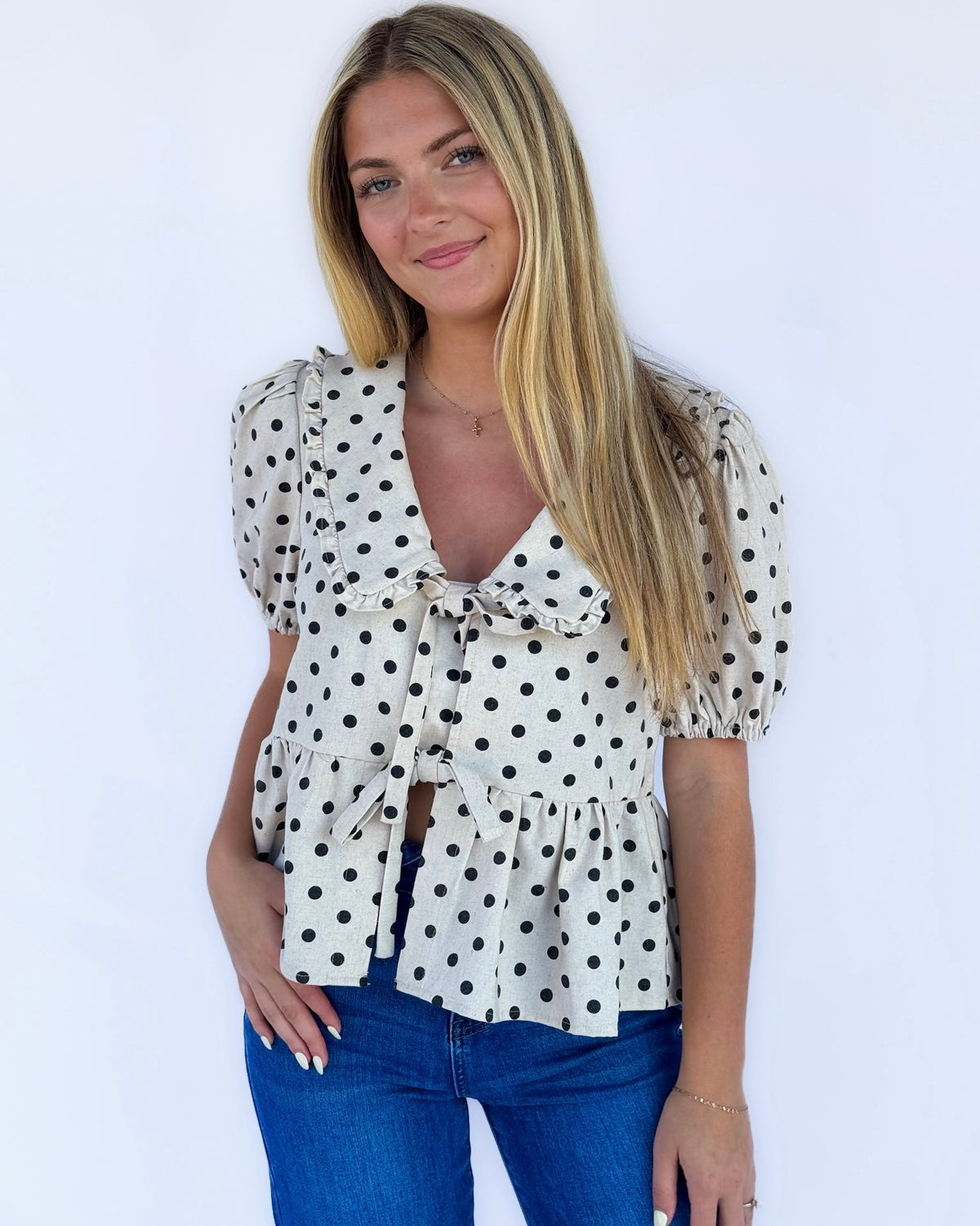 Felicity Polka Dot Top