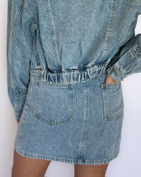 Most Likely Embroidered Denim Skirt