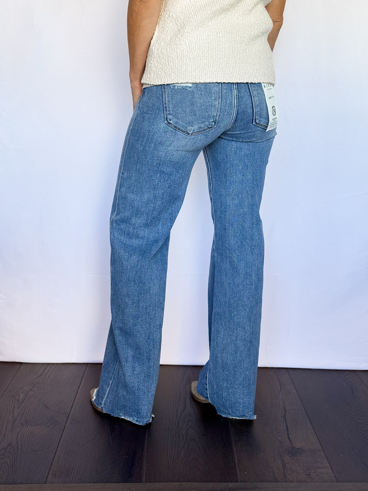 Kinsley Mid Rise Wide Jeans