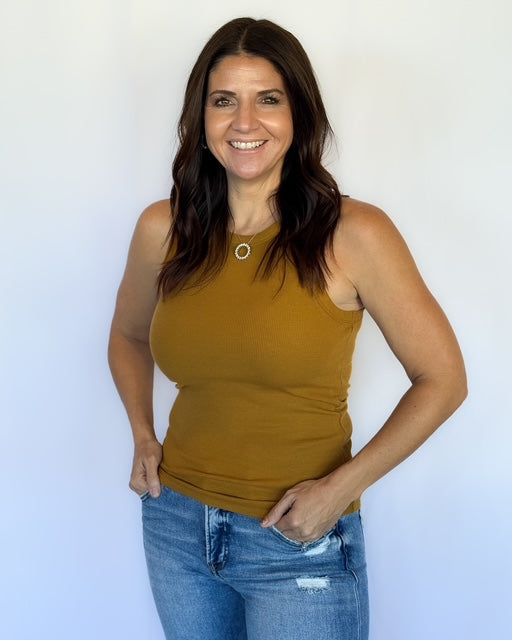 Edlin Tank- Golden Brown