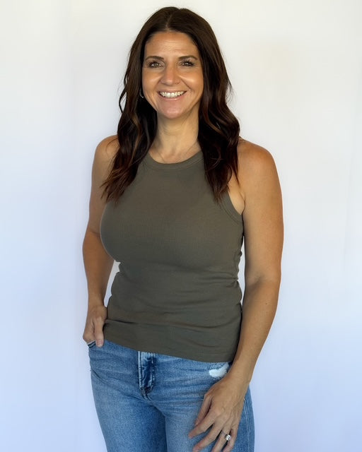 Edlin Tank- Olive Green