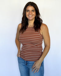 Edlin Tank- Brown/Taupe