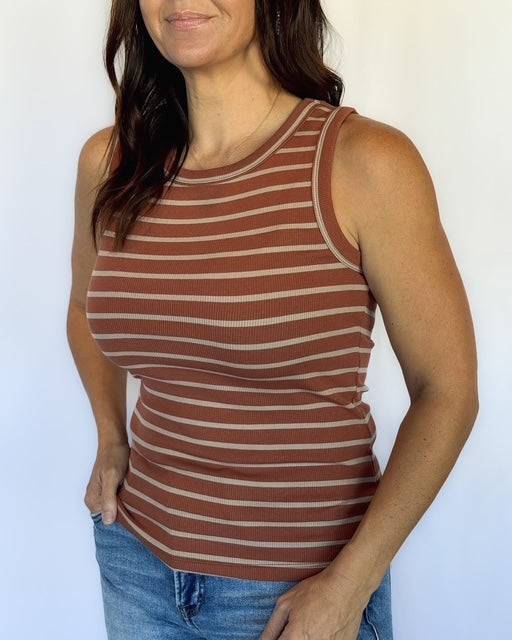 Edlin Tank- Brown/Taupe