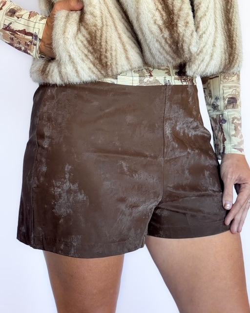 New Chapter Leather Shorts