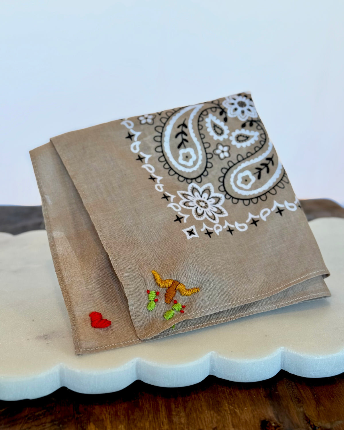 Embroidered Longhorn Bandanas