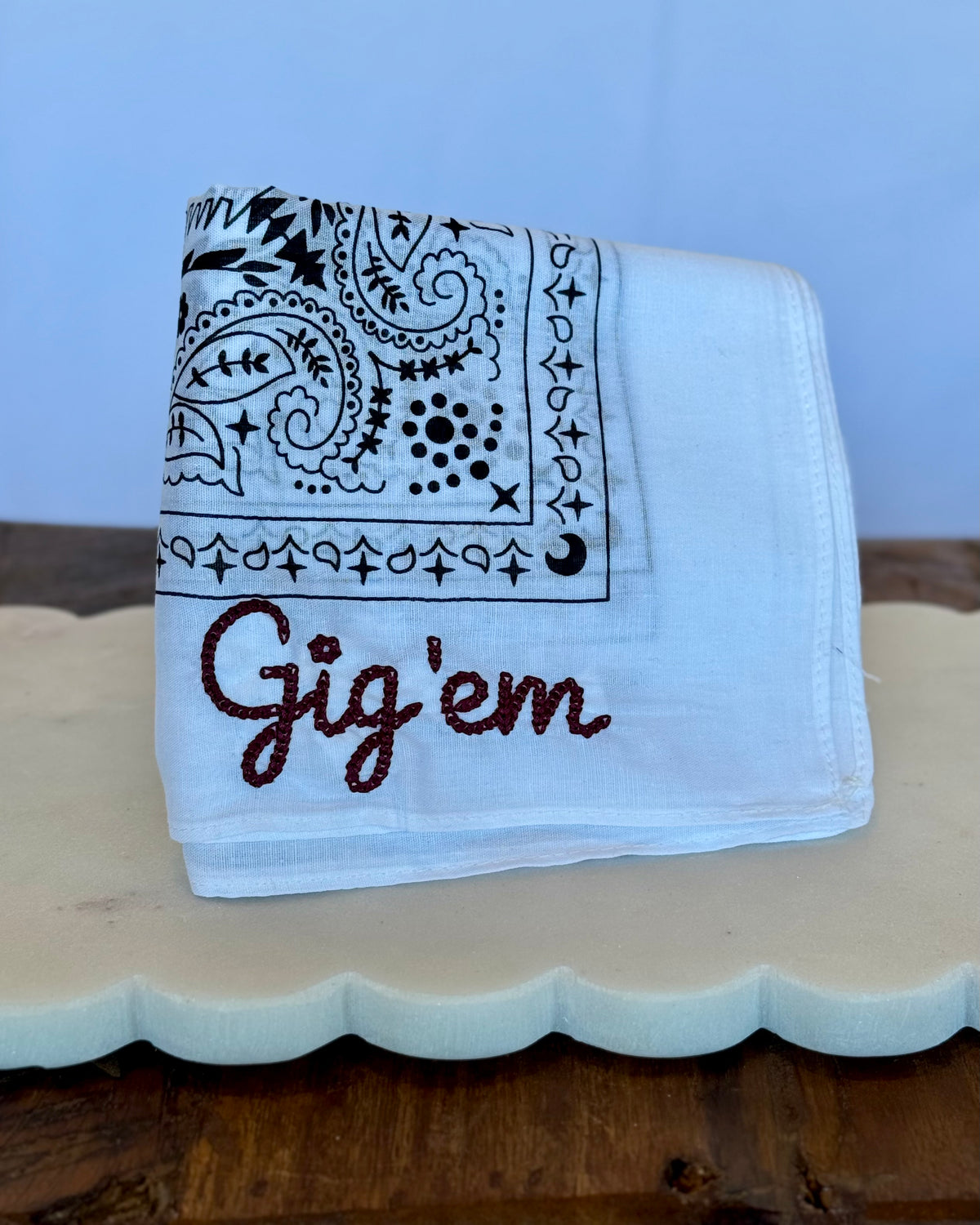 Embroidered Bandana