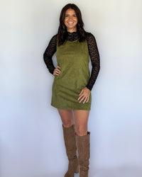 Go-Go Days Suede Mini Dress