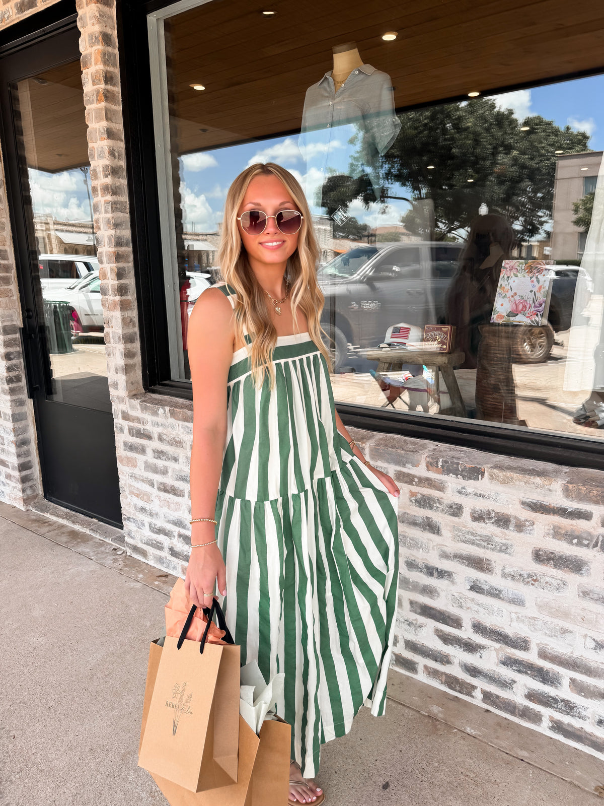 Tie Your Stripes Dress