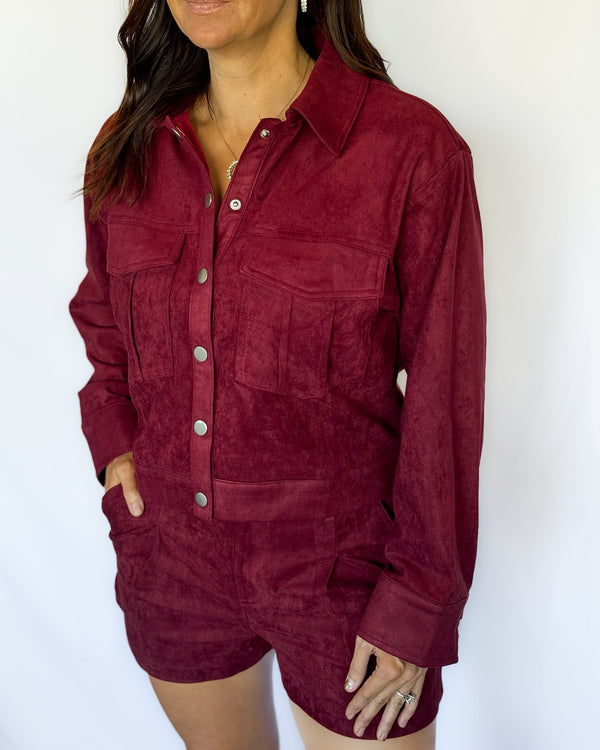 Stay Classy Suede Jacket