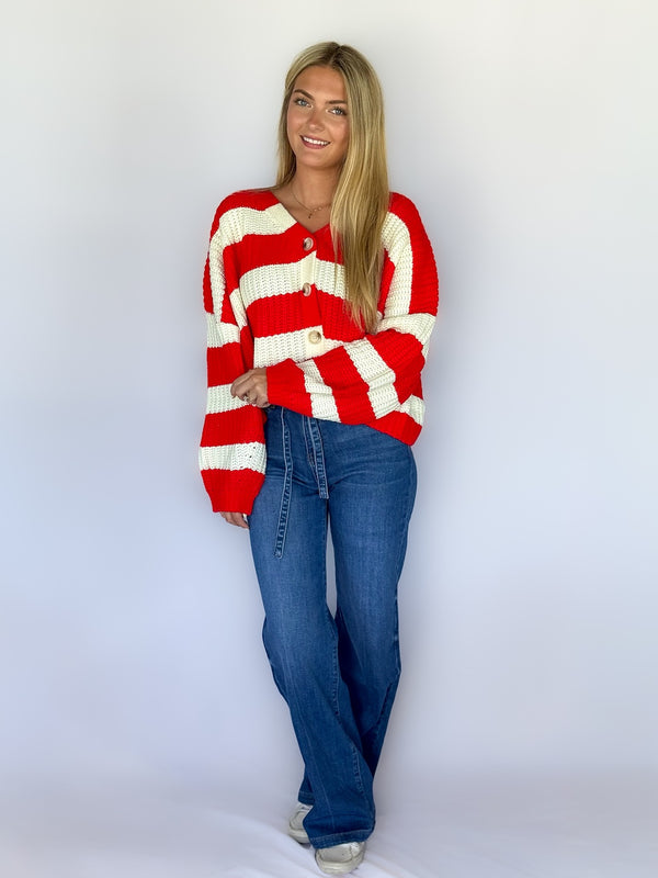 Harbor Striped Cardigan