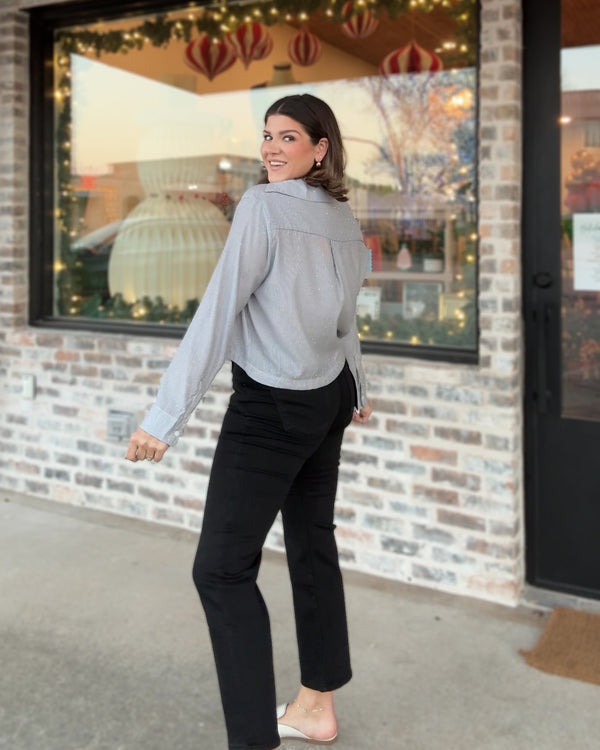 Sarah Crop Straight Jeans