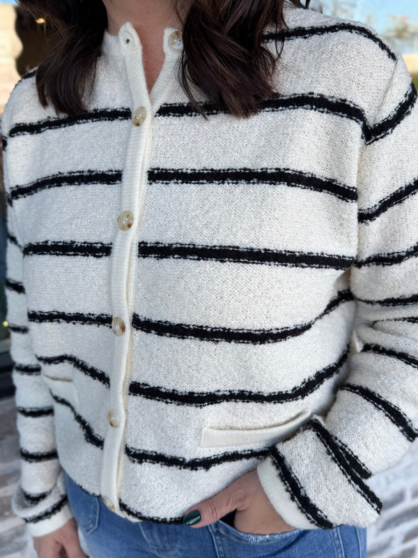 Coastline Striped Cardigan