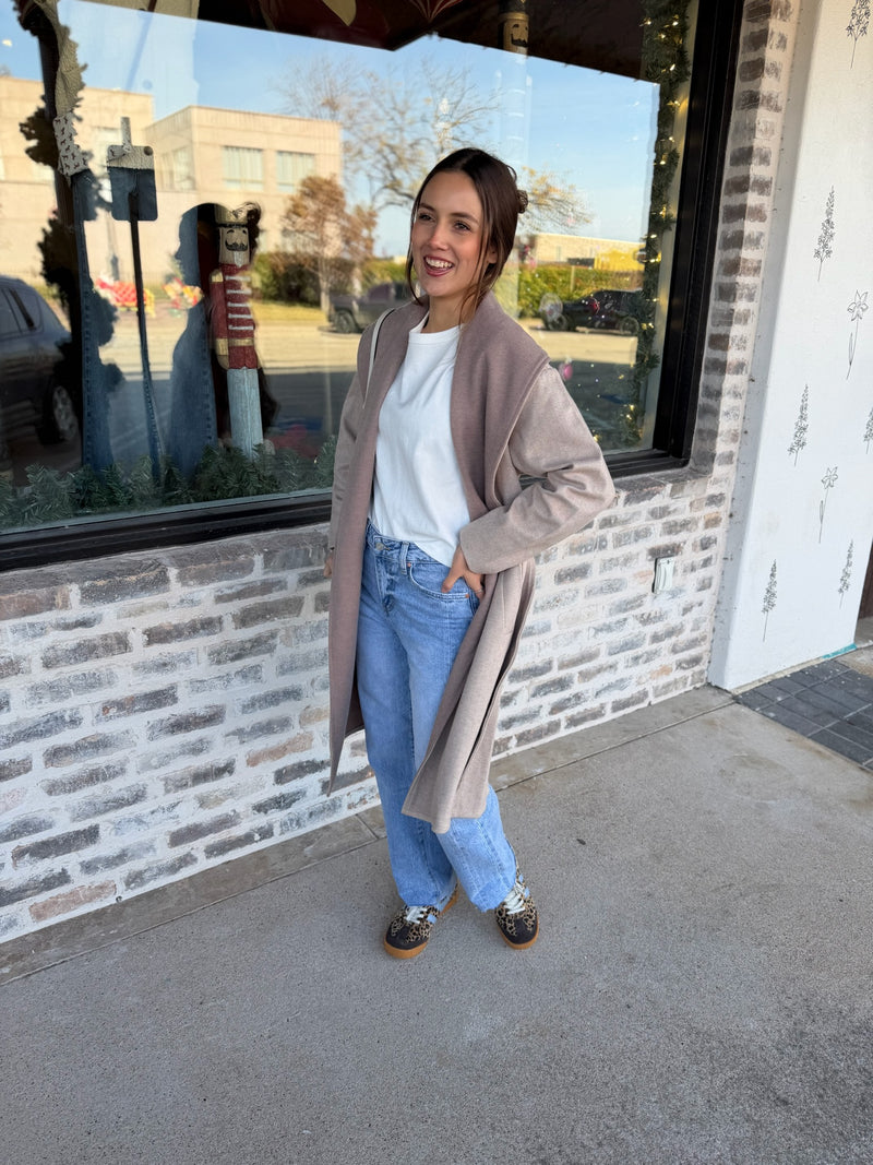 Edith Collared Coat w/Belt