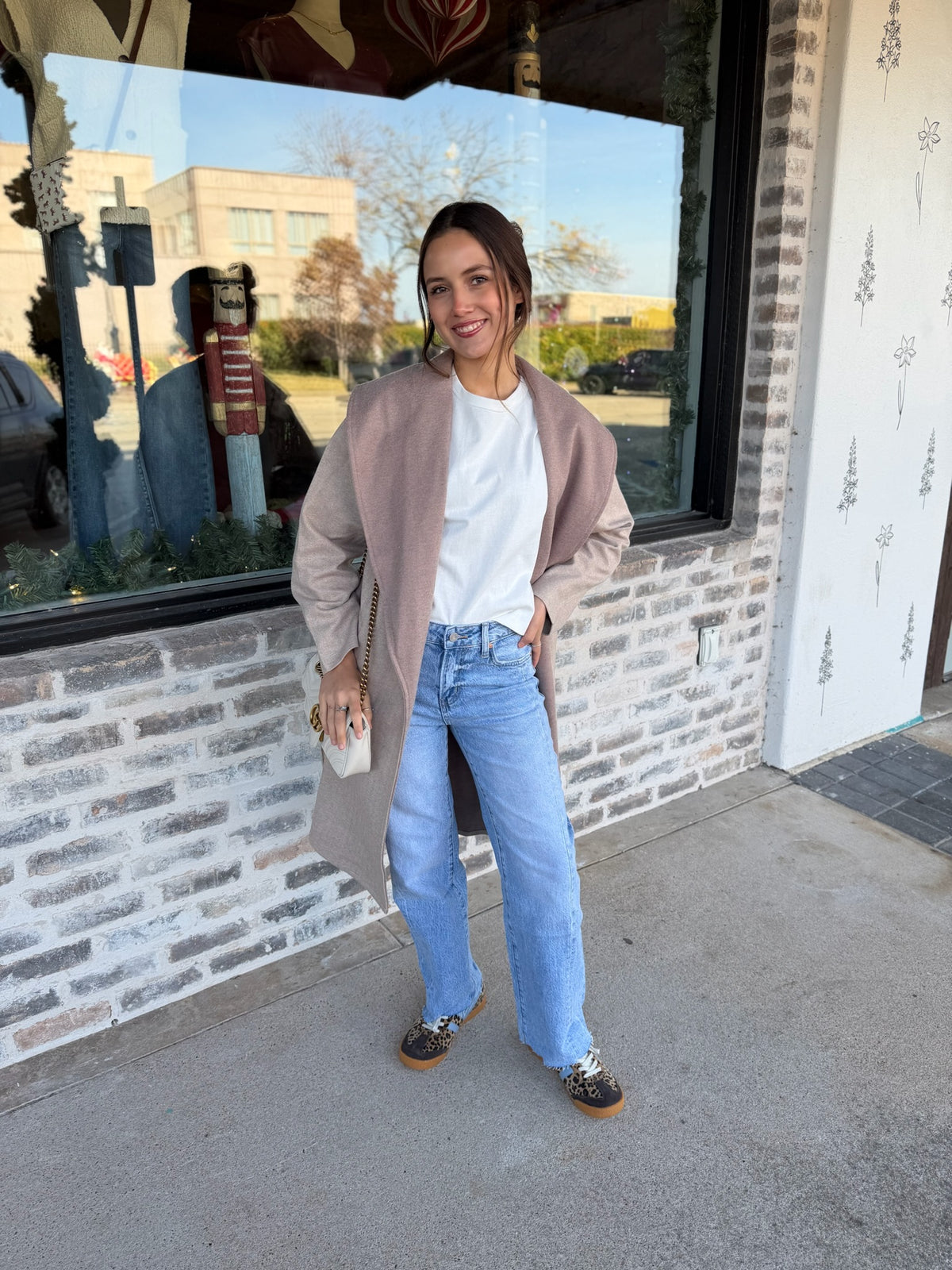 Edith Collared Coat w/Belt