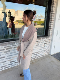 Edith Collared Coat w/Belt