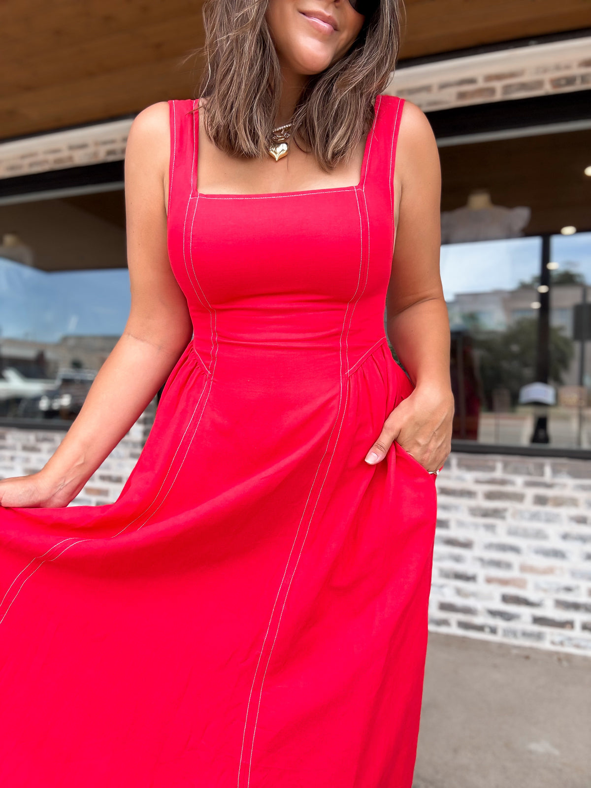 Apple Of My Eye Midi Dress