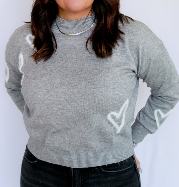 Heart-ful Sweater Top