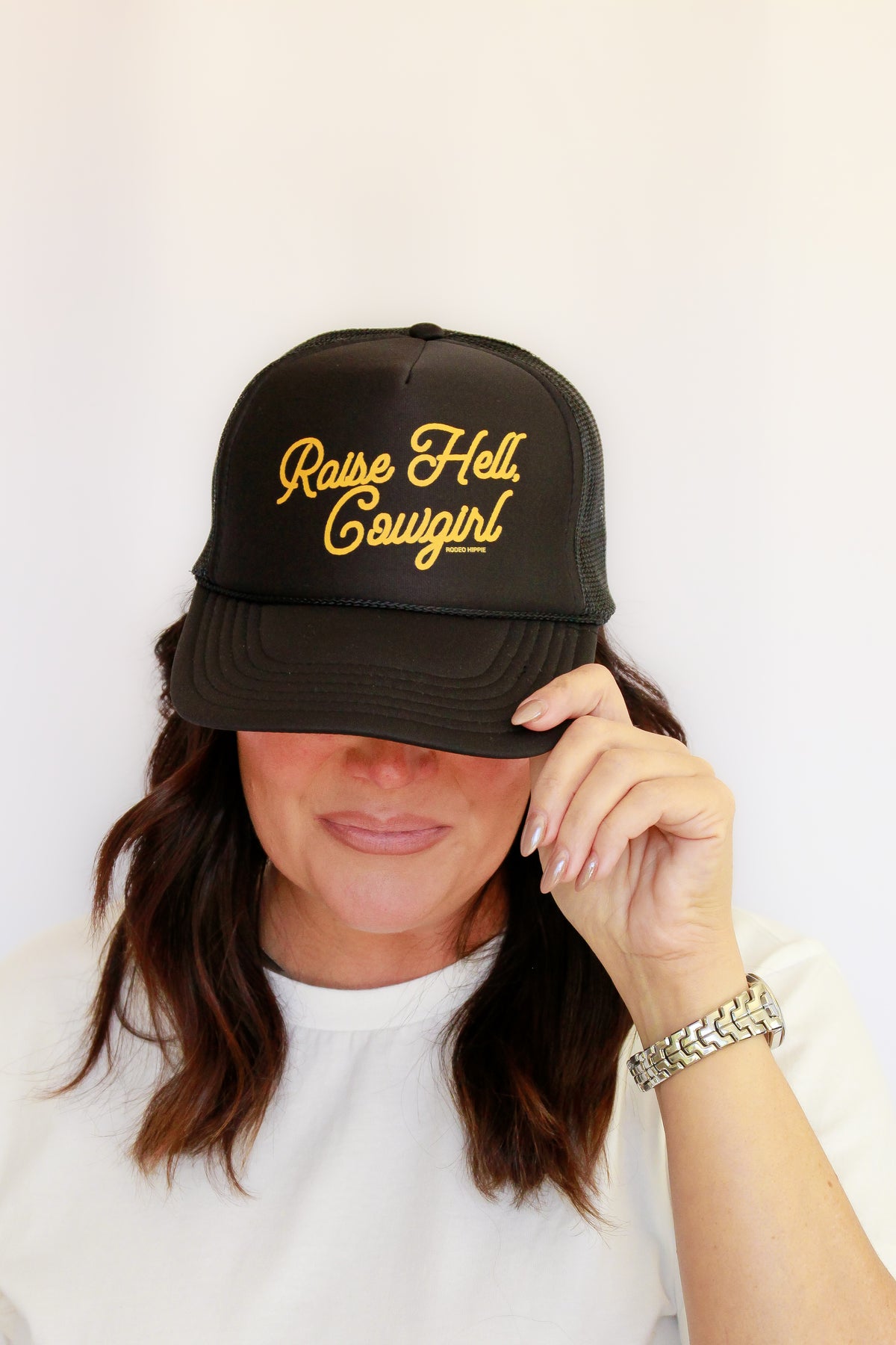 Raise Hell Cowgirl Trucker Hat