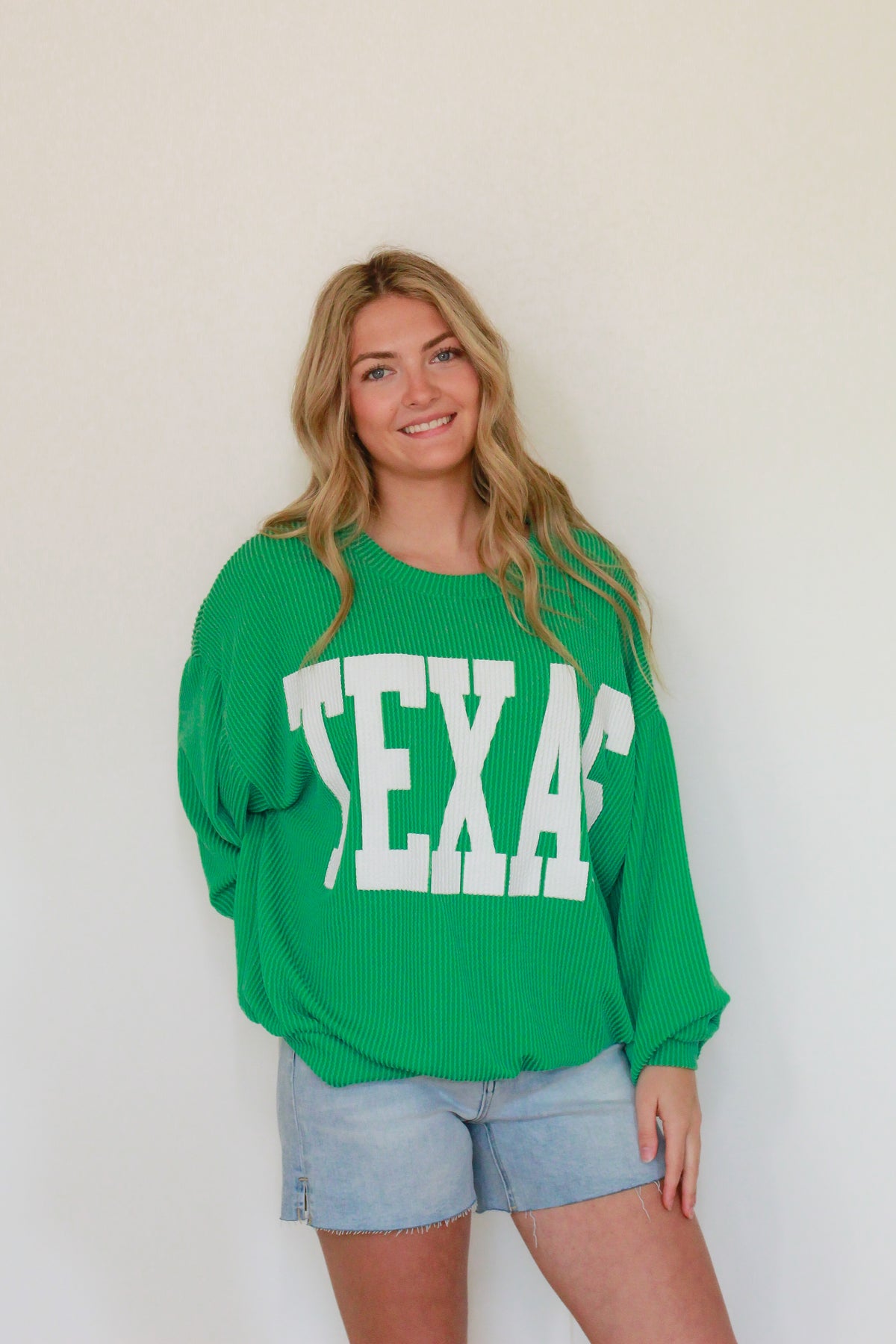 Texas Ribbed Sweatshirt