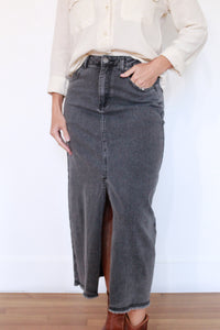 Beth Washed Denim Skirt